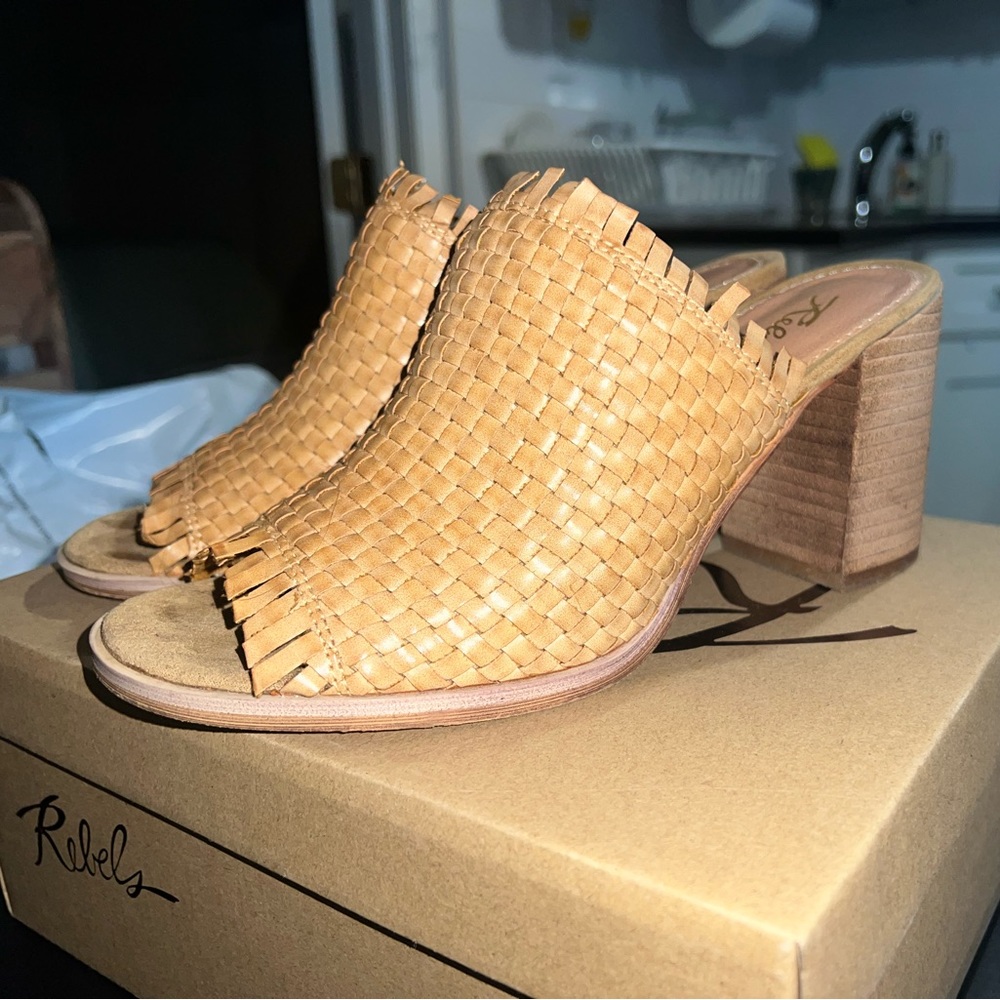 REBELS WOVEN MULES